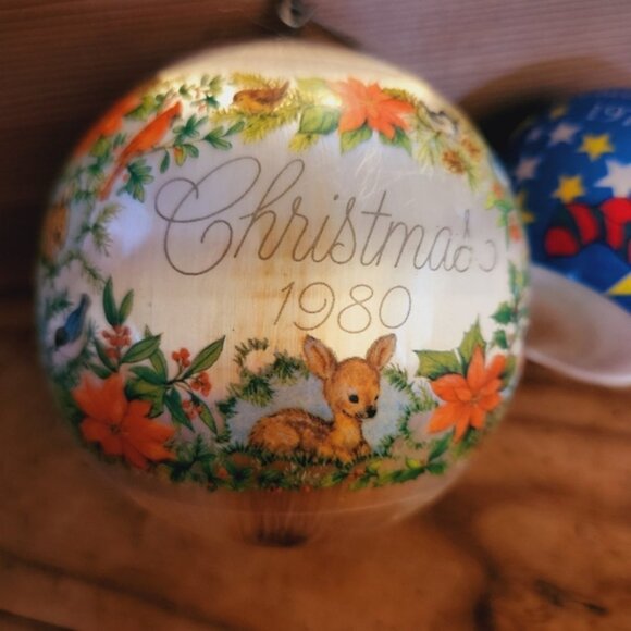 Vintage 70s 80s Christmas Tree Ornaments Holiday Home Decor Eclectic Kitschy - Picture 3 of 9